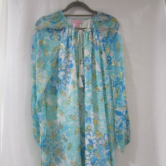 Lilly Pulitzer 4 Saria Silk Tunic Dress In A Pinch - Picture 1 of 8